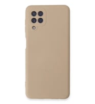 Durukar® Samsung Galaxy A22 Kılıf Nano içi Kadife Silikon - Pudra