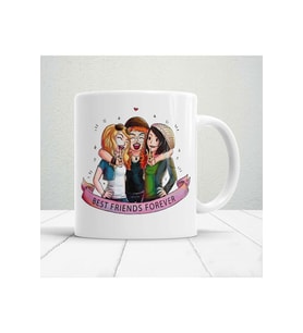 Kişiye Özel Best Friends Forever Baskılı Kupa