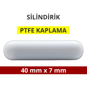 Dolar Kimya Manyetik Balık - Silindirik (PTFE Kaplı) - 40 mm x 7 mm