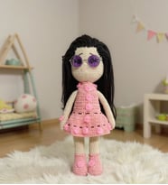 Çocuklar İçin El Yapımı Kız Bebek Amigurumi Oyuncak