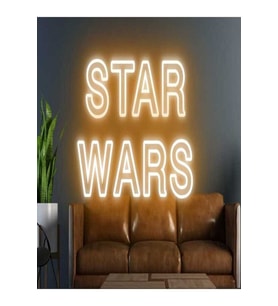 Star Wars Yazılı Neon Tabela