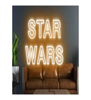 Star Wars Yazılı Neon Tabela