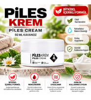 Piles Krem 50 ML Kavanoz Bitkisel İçerikli Cilt Bakım Kremi