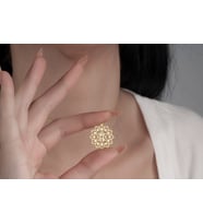 Anahata Çakra Kolye, Kalp Çakra Kolye, Meditasyon Kolye, Zarif Kolye