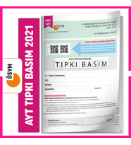 YKS-AYT 2021 ÖSYM Tıpkı Basım Türkiye Geneli Dijital Çözümlü Çıkmış Soru Kitapçı (Beyaz)