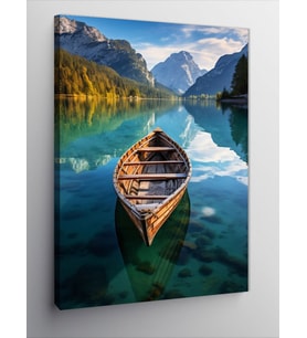 Kanvas Tablo Gölde Sessiz Sandal