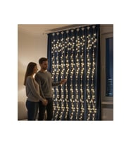 Saçaklı 3*3 Metre Yıldız Boncuklu Dekor Led USB Ev, Oda ve Organizasyon Dekoru hakkında ürün açıklaması GO-53-vice