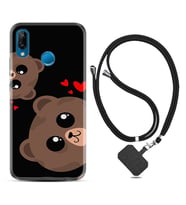 Huawei P20 Lite Mate 10 20 Lite Pro P40 Lite KılıfBoyun Askılı Silikon Love Animals 1780