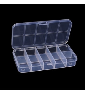 Hayal Sepeti 10 Bölmeli Kapaklı Organizer Kutu 132x69x22 mm