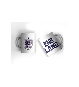 İngiltere EURO 2024 England Tasarım İngiltere Kupa Bardak Baskılı Kahve Kupası Hediye Porselen Kupa (Beyaz)