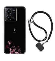 Vivo Y22 Kılıf Silikon Boyun Askılı İpli Desenli Silikon Love 1629