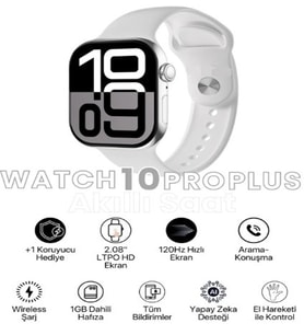 Watch 10 Pro Plus HK10 Akıllı Saat (Beyaz)