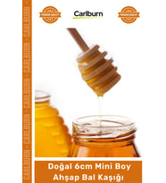#BalKaşığı Doğal 6cm Mini Boy Kanallı Damlatmaz Organik Tasarım Mutfak Gereci Ahşap Bal Kaşığı