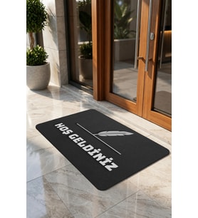 Valerine Life Kapı Önü Paspası 45x70cm Kaymaz Taban Dekoratif iç Dış Mekan Avukat Noter Bürosu
