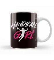 Handball Girl Player Handballer Ball Sports Team Coach Game Kupa Bardak Porselen