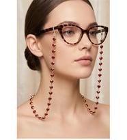 ZARİF KALP PİRİNÇ GÖZLÜK ZİNCİRİ