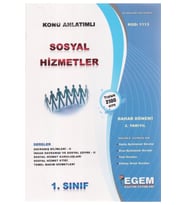 Egem Yayınları Aöf Sosyal Hizmetler 1. Sınıf 2. Yarıyıl Bahar Dönemi Güncel Baskı Konu Anlatım Soru Bank. (Çok Renkli)