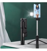 Kendiliğinden Led Işıklı Kumandalı Uzayabilen Selfie Çubuğu,masa Üstü Tripod