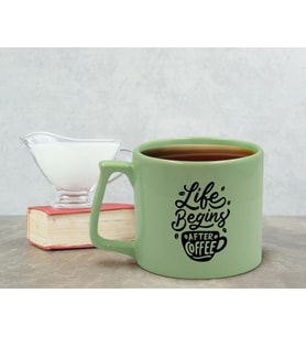 BK Gift Pastel Yeşil Middle Kupa Bardak, Arkadaşa Hediye, Ev Hediyesi, Doğum Günü Hediyesi, Ofis Hediyesi-1