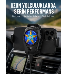Mobil Cihaz Soğutma Radyatörü - Metal+abs, Type-c Kablolu Yeni Nesil