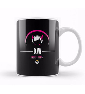 DVA Nerf This Overwatch Kupa Bardak Porselen