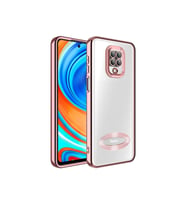 Xiaomi Redmi Note 9 Pro Uyumlu Kılıf Kamera Korumalı Logo Gösteren Zore Omega Kapak