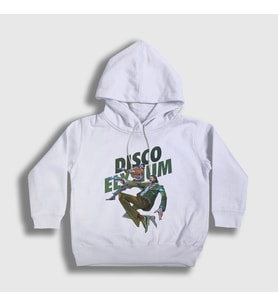 Presmono Unisex Çocuk Beyaz Final Cut Oyun Disco Elysium Kapüşonlu Sweatshirt 464770tt