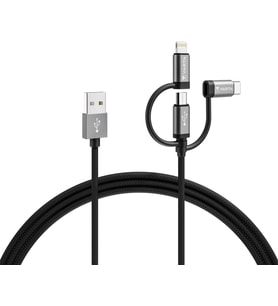 Lexroo Kablo 3IN1 USB A -LIGHT/M-USB/T. C