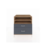 Kronos Şifonyer 2 Raflı 2 Çekmeceli 88x59x96 Çam-Antrasit