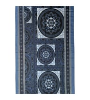 Ecenur Soft Pamuk Retro Şal (İndigo)