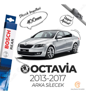 Bosch Rear Arka Silecek Skoda Octavia 2013-2017 ile uyumlu (Siyah)