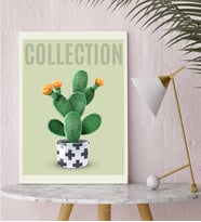 BK Gift Kaktüs Tasarımlı Kanvas Tablo-7