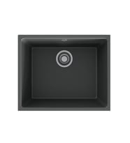 Black Stone Petra 50x40 Antrasit Gri Granit Eviye 