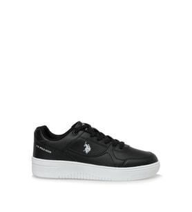 U.S Polo Assn. LEE WMN 3PR Unisex Sneaker Ayakkabı Siyah Beyaz 36-40 (Siyah - Beyaz)