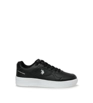 U.S Polo Assn. LEE WMN 3PR Unisex Sneaker Ayakkabı Siyah Beyaz 36-40 (Siyah - Beyaz)