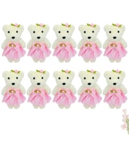 Minik Ayıcık Süs, 11cm x 6cm - Pembe - 10 Adet (STD)