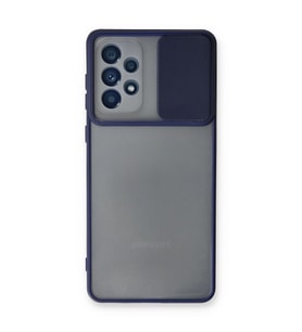 Samsung Galaxy A33 5g Kılıf Palm Buzlu Kamera Sürgülü Silikon - Lacivert