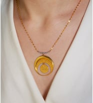 Hilal Model Taşlı Kolye (ZNKLY711)