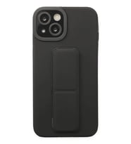 Apple iPhone 14 Plus Uyumlu Kılıf Mega Standlı Silikon - Siyah
