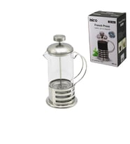 Lunaev French Press Metal Kafes - Metal Kapak 350 ml Cam Bitki Süzgeçi