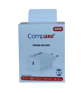Compaxe CTA-200C PD USB-C 3.0 20W Ev Şarj Kafa