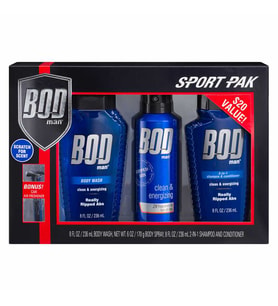 Bodman Really Ripped Abs Sport Pak Erkek Vücut Spreyi Hediye Seti (Mavi)