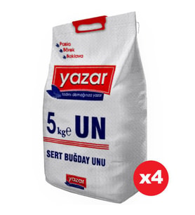 Yufkalık - Bazlamalık Un 5 Kg x 4 Adet