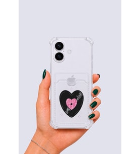 iPhone 17 Kartlıklı Vinly Desenli Kılıf - GLST5225-2177