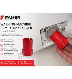Arçelik Beko Çamaşır Makinesi Pompa Kapağı Anahtar Aleti