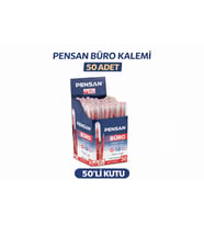 Pensan Büro 2270 Kırmızı Tükenmez Kalem 1.0 Mm Medium Yerli Üretim 50 Adet