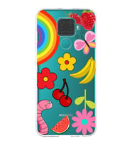 PrintiFy Huawei Mate 30 Lite ile Uyumlu 1mm Slim Fit Water Color 5 Baskılı Şeffaf  Kılıf