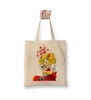 Candy Candy Complete Anime Şeker Kız Candy Bez Çanta Uzun Saplı Alışveriş Çantası Plaj Çantası (Beyaz)