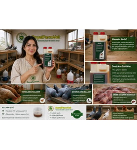 Tüm Kanatlılar, Güvercin ve Kafes Kuşları İçin Avian Masselor 1 Lt. Kanatlılarda Kilo Alımı Ve Kas D
