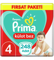 Prima Külot Bez Fırsat Paketi 4 Beden 4x62 248 Adet